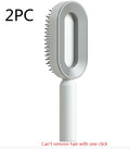 Self Cleaning Hair Brush For Women One-key Cleaning Hair Loss Airbag Massage Scalp Comb Anti-Static Hairbrush - Rokkaku 18 online shop
