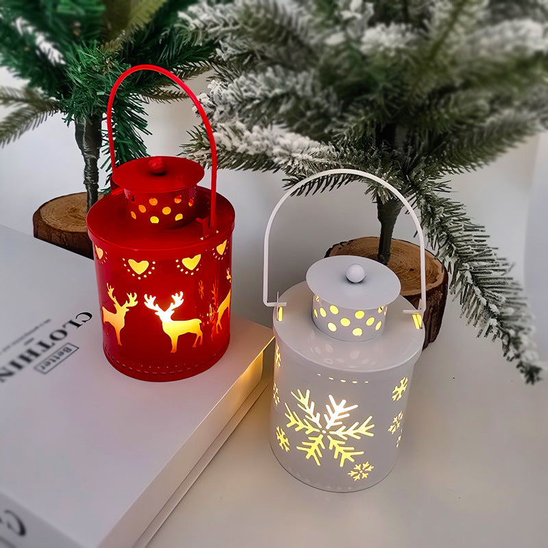 Christmas Candle Lights LED Small Lanterns Wind Lights Electronic Candles Nordic Style Creative Holiday Decoration Decorations - Rokkaku 18 online shop
