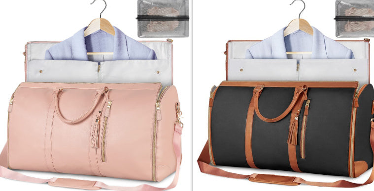 Large Capacity Travel Duffle Bag Women's Handbag Folding Suit Bag Waterproof Clothes Totes - Rokkaku 18 online shop