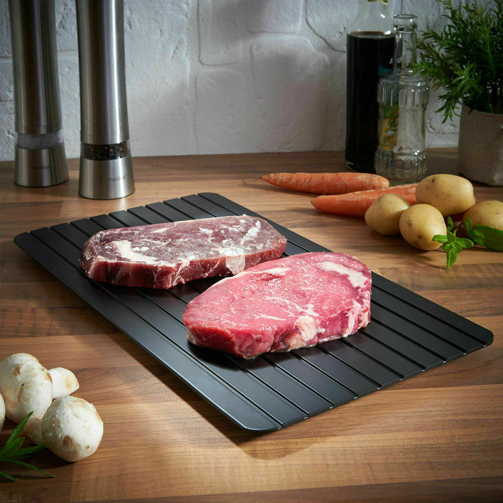 Fast Defrost Tray Fast Thaw Frozen Food Meat Fruit Quick Defrosting Plate Board Defrost Tray Thaw Master Kitchen Gadgets - Rokkaku 18 online shop