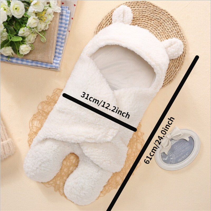 Winter Baby Sleeping Bag Bear Nap Printed Sleeping Bag, Suitable For Babies Aged 0-10 Months, Soft Nap Mat With Removable Pillow - Rokkaku 18 online shop