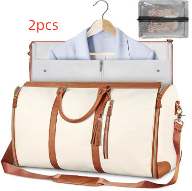 Large Capacity Travel Duffle Bag Women's Handbag Folding Suit Bag Waterproof Clothes Totes - Rokkaku 18 online shop