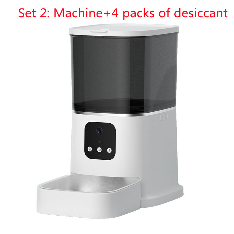 Pet Automatic Feeder Large Capacity Smart Voice Recorder APP Control Timer Feeding Cat Dog Food Dispenser With WiFi Pet Bo - Rokkaku 18 online shop