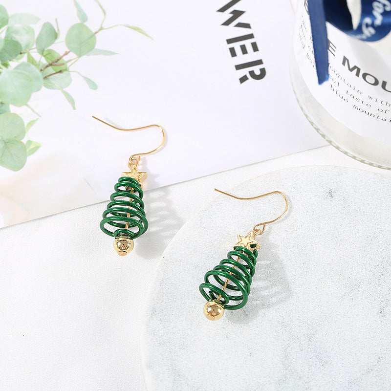 Christmas Earrings Tree Star DIY Earrings - Rokkaku 18 online shop