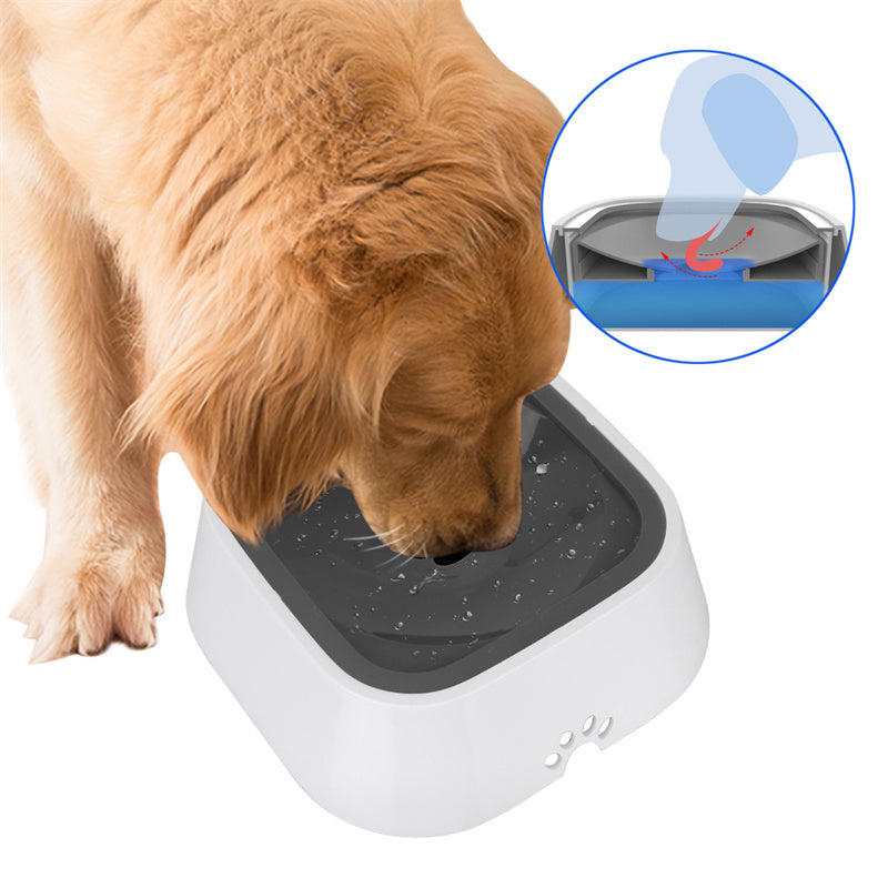 1.5L Cat Dog Water Bowl Carried Floating Bowl Anti-Overflow Slow Water Feeder Dispenser Pet Fountain ABS&PP Dog Supplies - Rokkaku 18 online shop