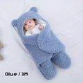 Winter Baby Sleeping Bag Bear Nap Printed Sleeping Bag, Suitable For Babies Aged 0-10 Months, Soft Nap Mat With Removable Pillow - Rokkaku 18 online shop