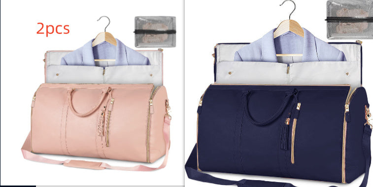 Large Capacity Travel Duffle Bag Women's Handbag Folding Suit Bag Waterproof Clothes Totes - Rokkaku 18 online shop