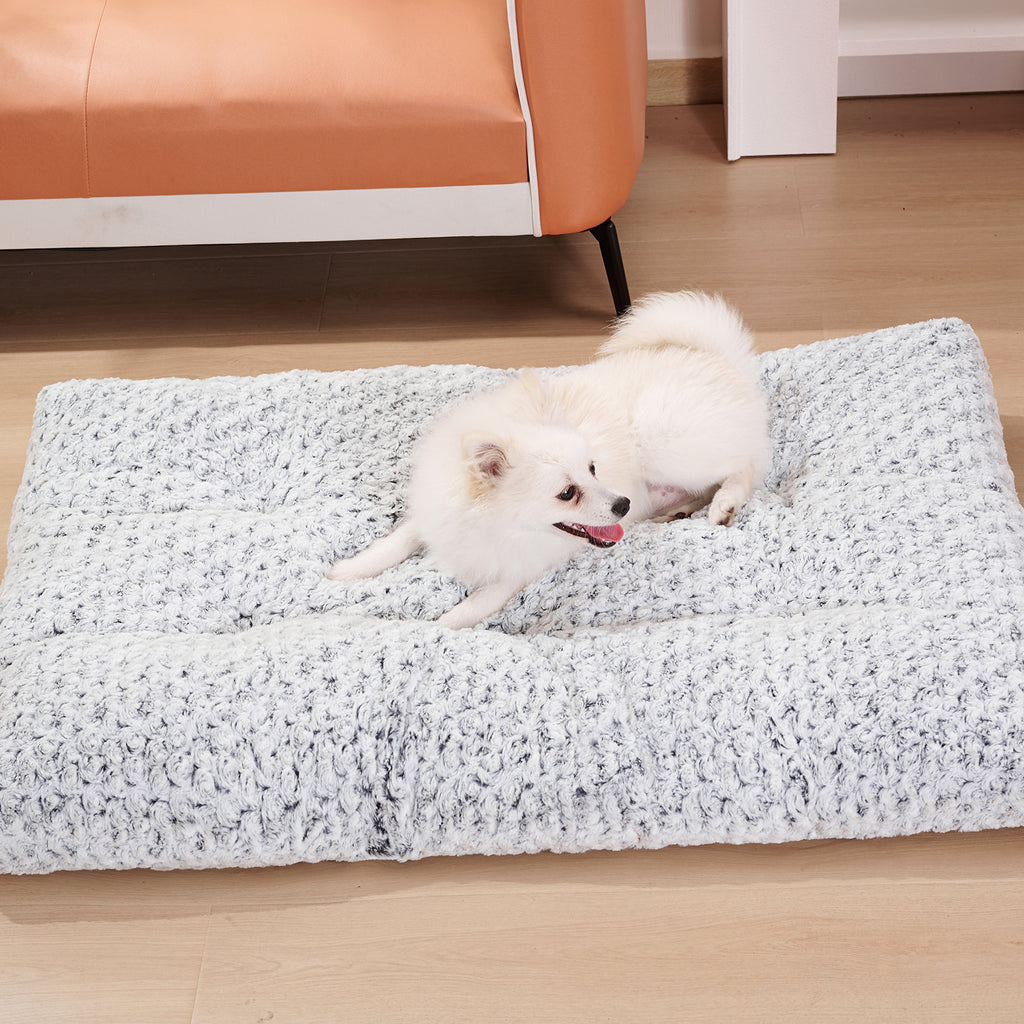 Dog Beds Thickened Rose Velvet Pet Kennel Bed Mat More Cotton Soft Fluffy Washable Dog Bed - Rokkaku 18 online shop