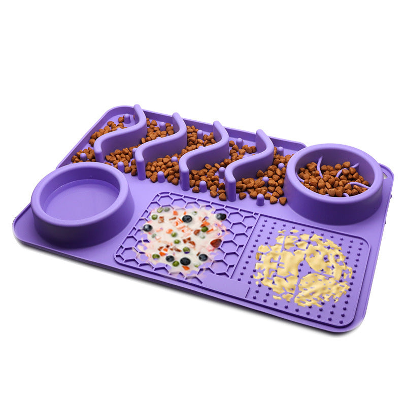 Dog Silicone Licking Pad Pet Licking Mat Silicone Smelling Mat Multifunctional Food Bowl Pets Supplies - Rokkaku 18 online shop