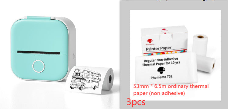 Portable Mini Thermal Label Printer Home Photo Printer Student Wrong Question Printer Bluetooth-compatible Mini Label Printer Price Tag - Rokkaku 18 online shop