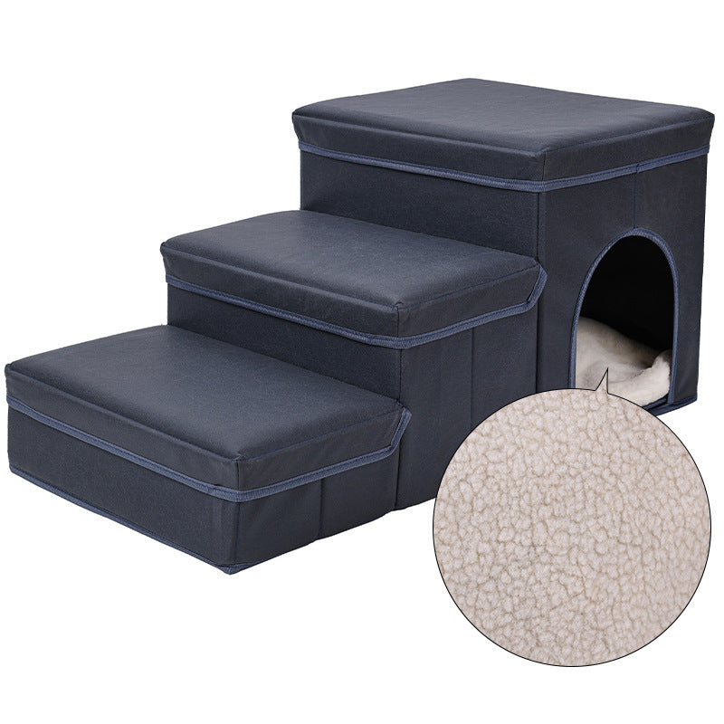 Cat Kennel Cage Multifunctional Dog Stairs Upper Bed Sofa Puppy Climbing Pet Supplies - Rokkaku 18 online shop
