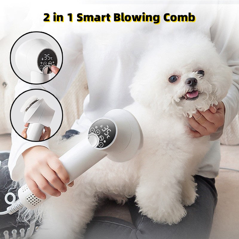 Smart Pet Hair Dryer Dog Golden Retriever Cat Grooming Hairdressing Blow & Comb Silent No Harm Pet Cleaning Supplies Pet Products - Rokkaku 18 online shop