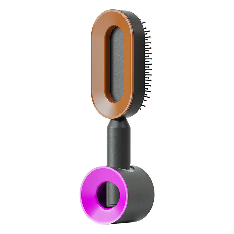 Self Cleaning Hair Brush For Women One-key Cleaning Hair Loss Airbag Massage Scalp Comb Anti-Static Hairbrush - Rokkaku 18 online shop