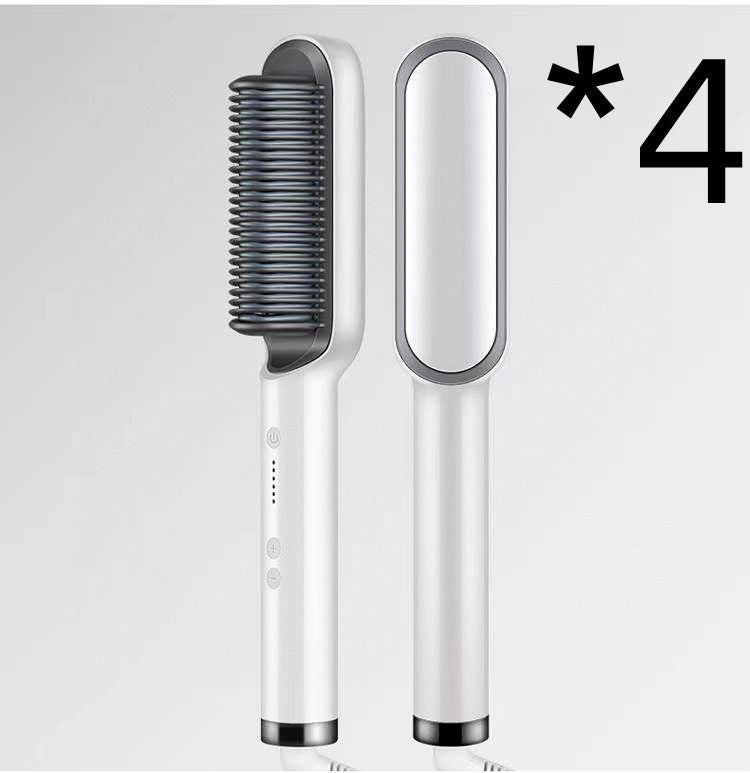 New 2 In 1 Hair Straightener Hot Comb Negative Ion Curling Tong Dual-purpose Electric Hair Brush - Rokkaku 18 online shop