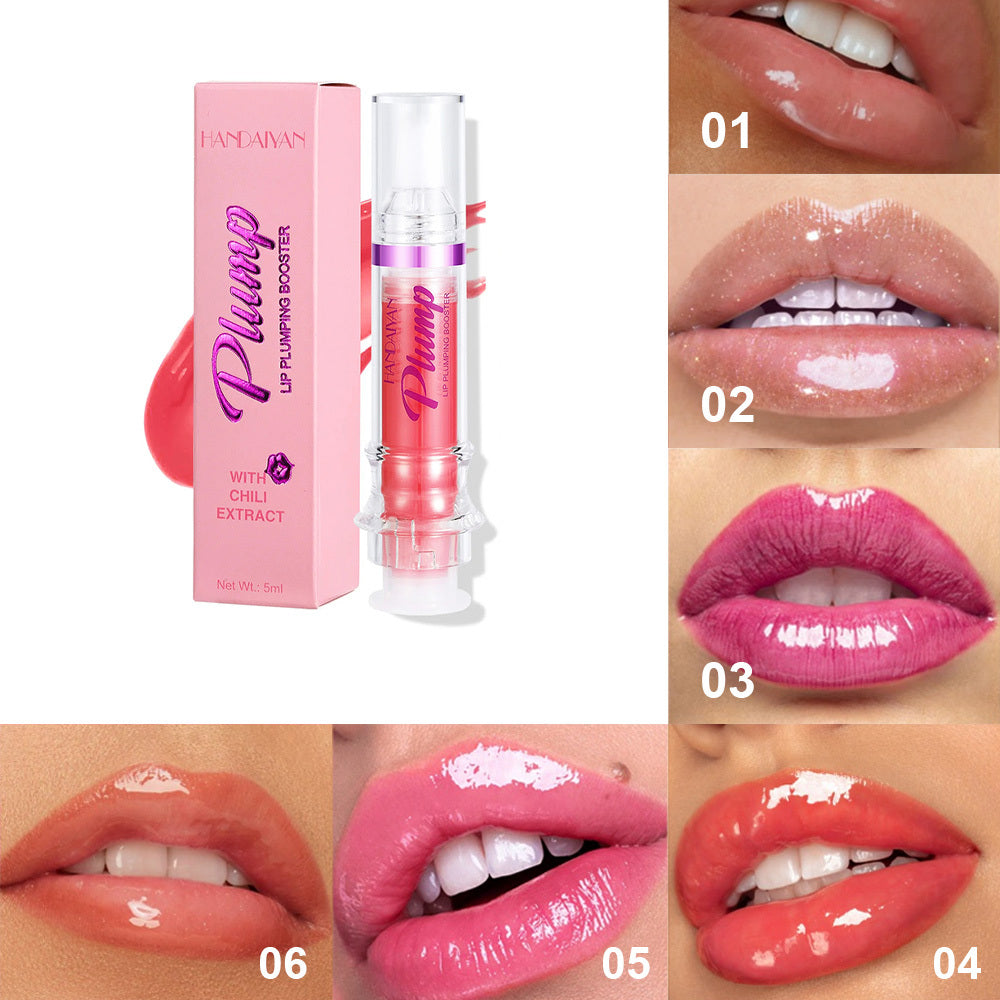 New Tube Lip Rich Lip Color Slightly Spicy Lip Honey Lip Glass Mirror Face Lip Mirror Liquid Lipstick - Rokkaku 18 online shop
