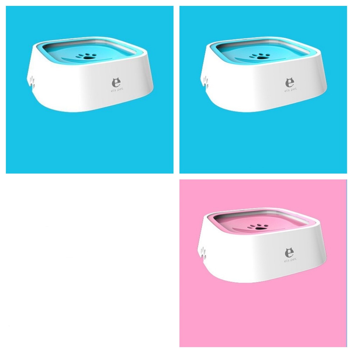 1.5L Cat Dog Water Bowl Carried Floating Bowl Anti-Overflow Slow Water Feeder Dispenser Pet Fountain ABS&PP Dog Supplies - Rokkaku 18 online shop