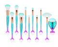 11pcs Makeup Brushes Kit Maquiagem Maquillaje New Mermaid Foundation Eyebrow Eyeliner Cosmetic Makeup Brushes - Rokkaku 18 online shop