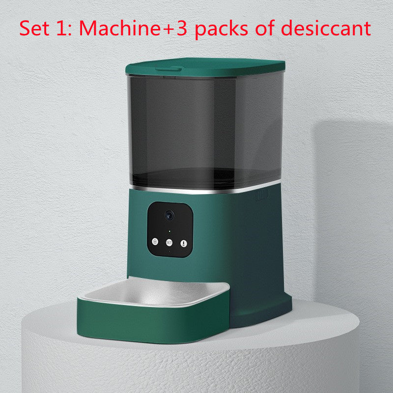 Pet Automatic Feeder Large Capacity Smart Voice Recorder APP Control Timer Feeding Cat Dog Food Dispenser With WiFi Pet Bo - Rokkaku 18 online shop