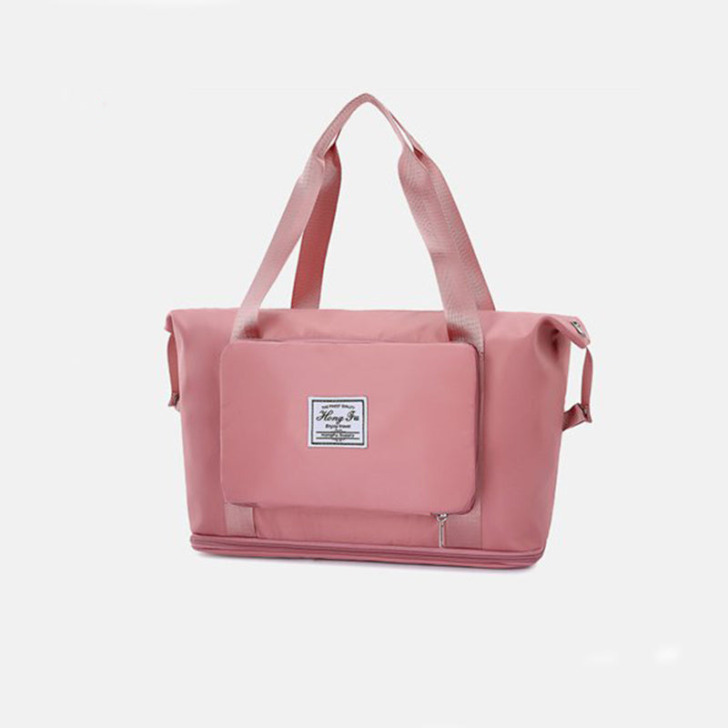 Foldable Storage Travel Bag Waterproof Large Capacity Gym Fitness Bag Weekender Overnight For Women - Rokkaku 18 online shop