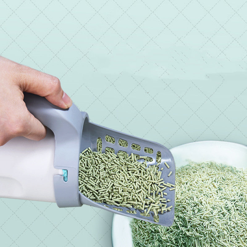 Storage Box Integrated Lazy Cat Litter Shovel Set - Rokkaku 18 online shop