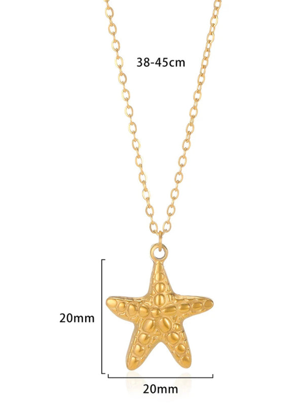 New all-match holiday ocean element pendant necklace - Rokkaku 18 online shop