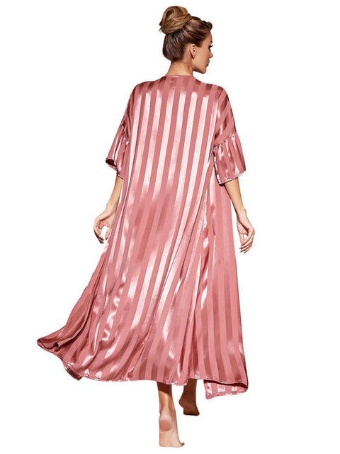 Strap pajamas women's long nightgown high-end home service set
