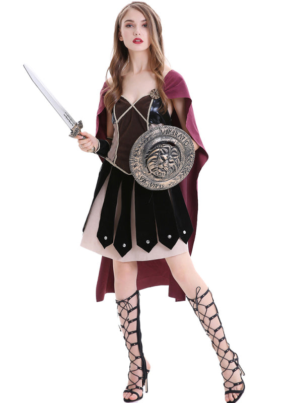 Halloween Costume Medieval Roman Spartan Woman Warrior - Rokkaku 18 online shop