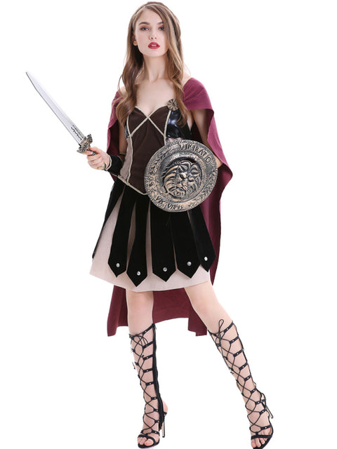 Halloween Costume Medieval Roman Spartan Woman Warrior