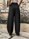 Women's Pants Solid Color Pocket Women's Casual Pants Elastic Pants Trousers