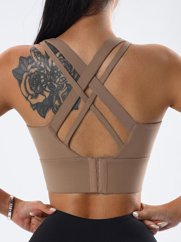 New sports underwear women's shockproof running fitness vest quick-drying bra - Rokkaku 18 online shop