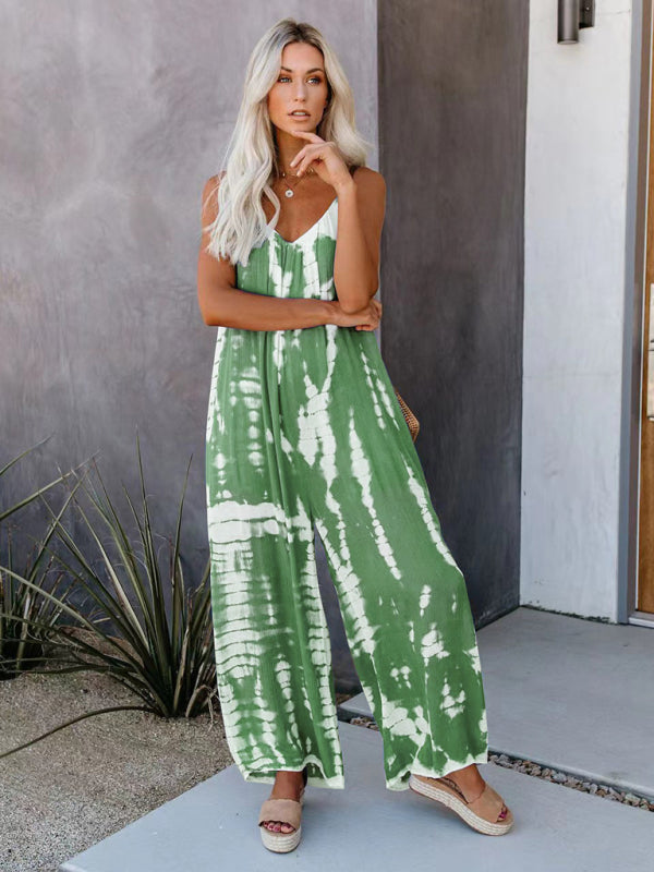 Women's suspenders sexy wide-leg jumpsuit - Rokkaku 18 online shop