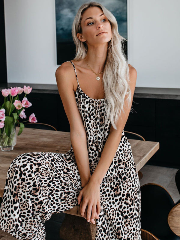 Women's suspenders sexy wide-leg jumpsuit - Rokkaku 18 online shop