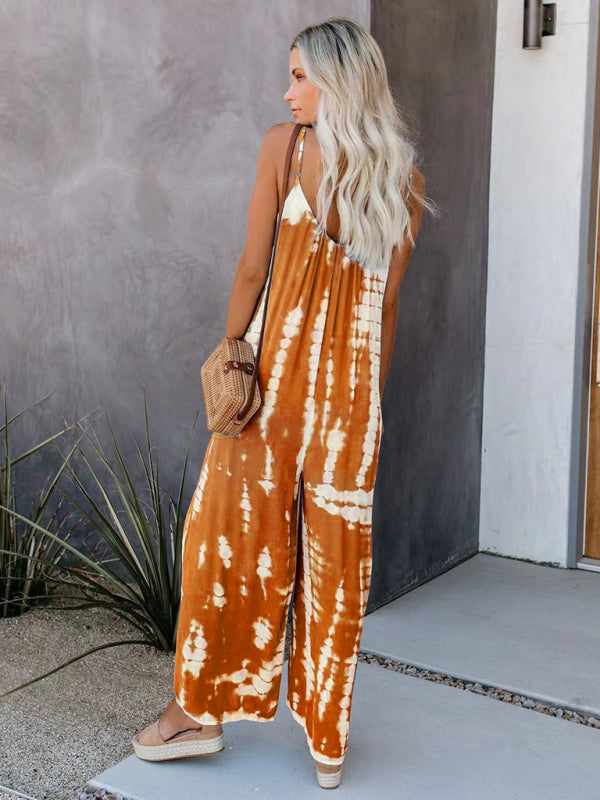 Women's suspenders sexy wide-leg jumpsuit - Rokkaku 18 online shop