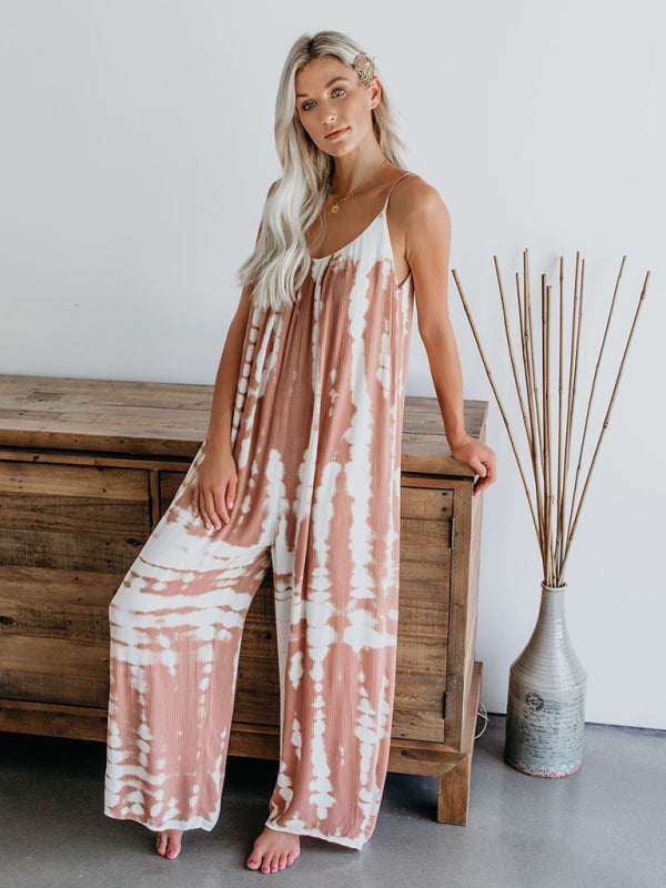 Women's suspenders sexy wide-leg jumpsuit - Rokkaku 18 online shop