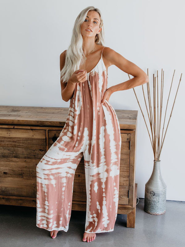 Women's suspenders sexy wide-leg jumpsuit - Rokkaku 18 online shop