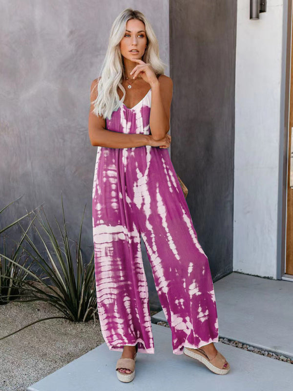 Women's suspenders sexy wide-leg jumpsuit - Rokkaku 18 online shop