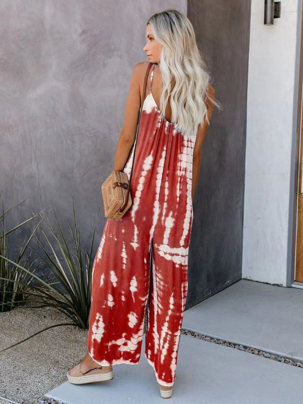 Women's suspenders sexy wide-leg jumpsuit - Rokkaku 18 online shop
