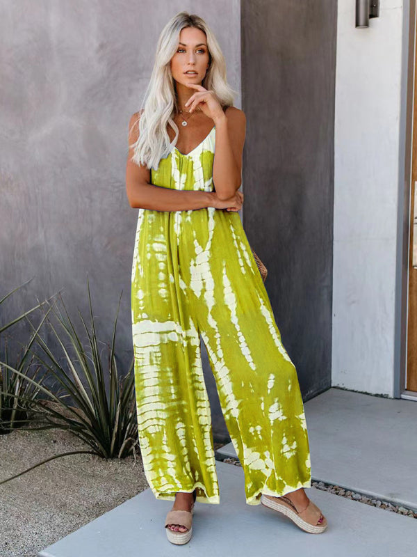 Women's suspenders sexy wide-leg jumpsuit - Rokkaku 18 online shop