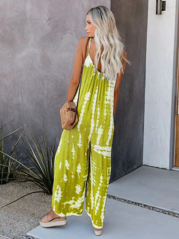 Women's suspenders sexy wide-leg jumpsuit - Rokkaku 18 online shop