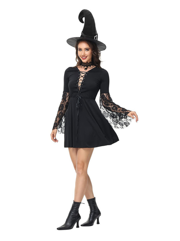 Halloween cosplay horror nun vampire witch adult masquerade costume (including hat) - Rokkaku 18 online shop