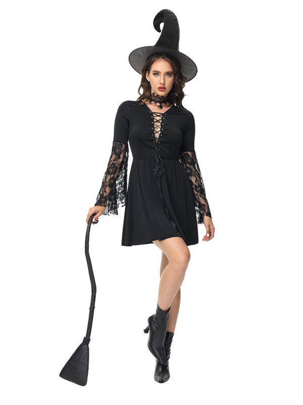 Halloween cosplay horror nun vampire witch adult masquerade costume (including hat) - Rokkaku 18 online shop