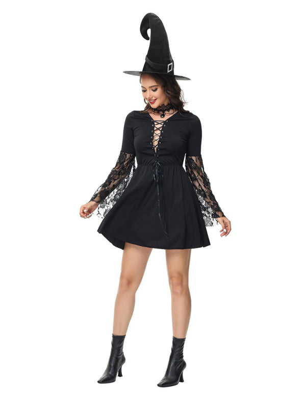 Halloween cosplay horror nun vampire witch adult masquerade costume (including hat) - Rokkaku 18 online shop