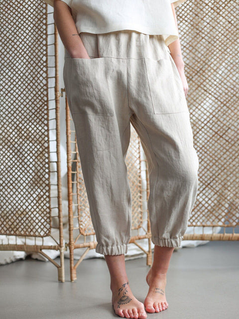 New style loose pocket casual pants