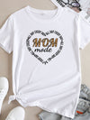 Women's Mother's Day Love New English Letters Printed Round Neck Short Sleeve T-Shirt