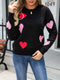 Women's Love Valentine's Day Round Neck Knitted Sweater