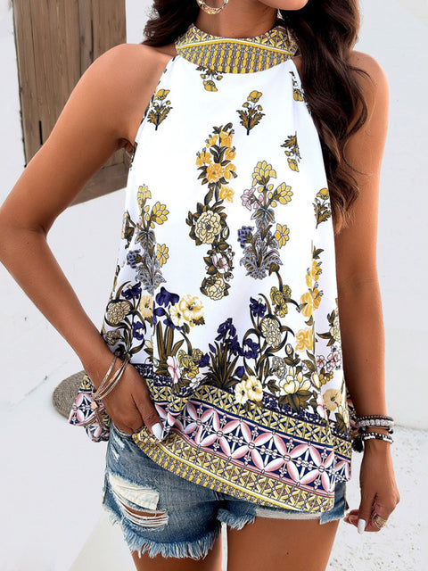 Women's new style casual sleeveless turtleneck top