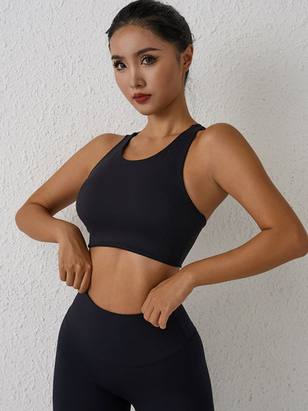 New beautiful back sports bra shock-proof yoga running high-intensity sports vest - Rokkaku 18 online shop