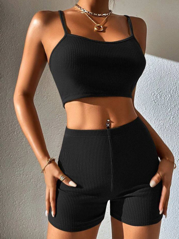 Sexy suspender shorts fashion suit yoga sports suit - Rokkaku 18 online shop