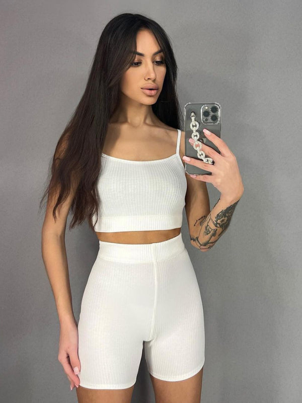 Sexy suspender shorts fashion suit yoga sports suit - Rokkaku 18 online shop