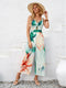 New printed shoulder strap hollow jumpsuit